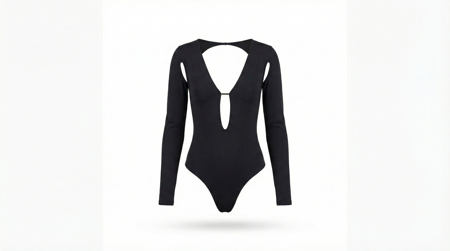 Derin V Yaka Bodysuit
