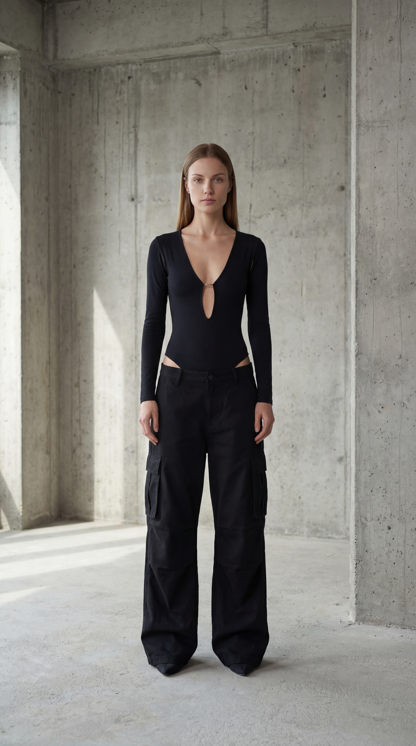 Derin V Yaka Bodysuit