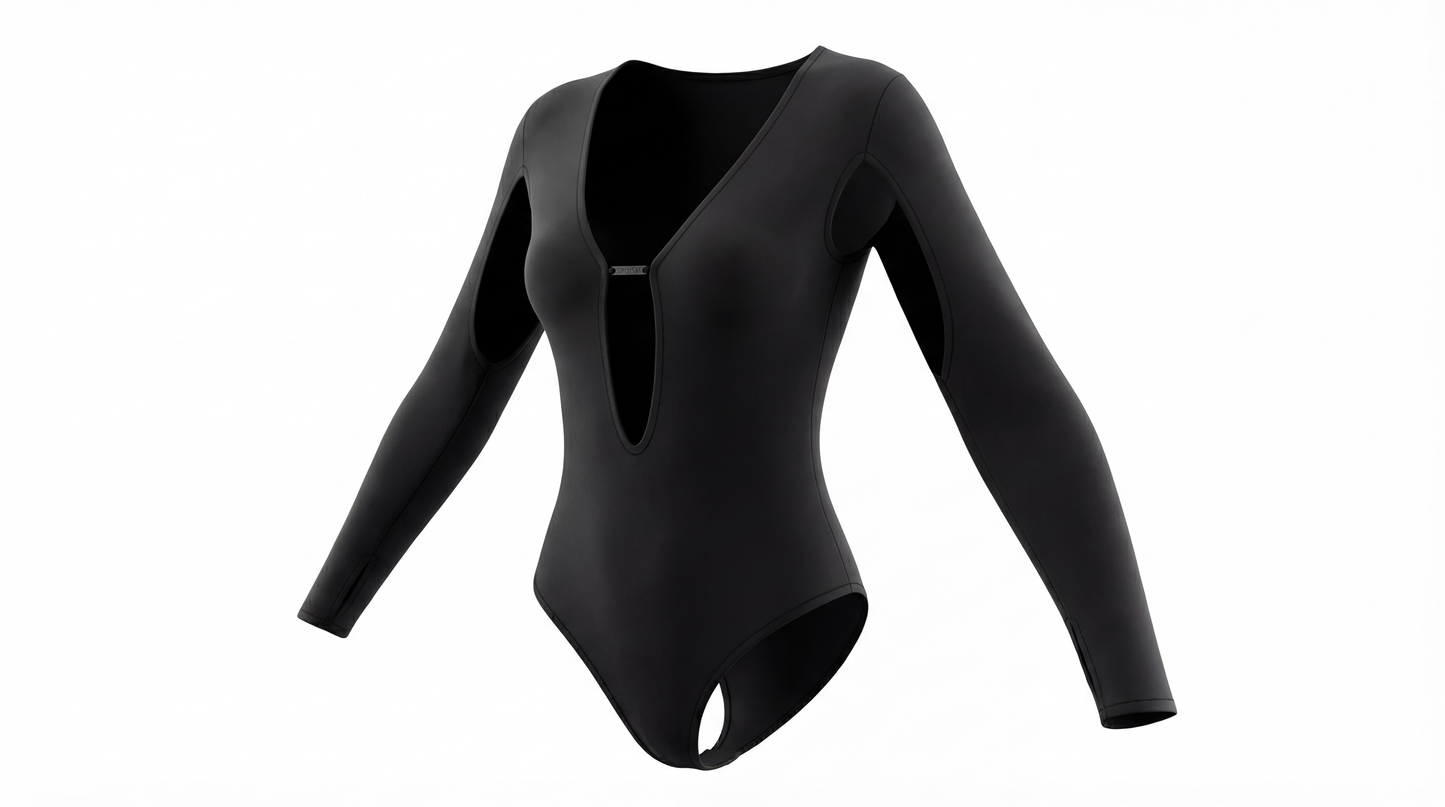 Derin V Yaka Bodysuit