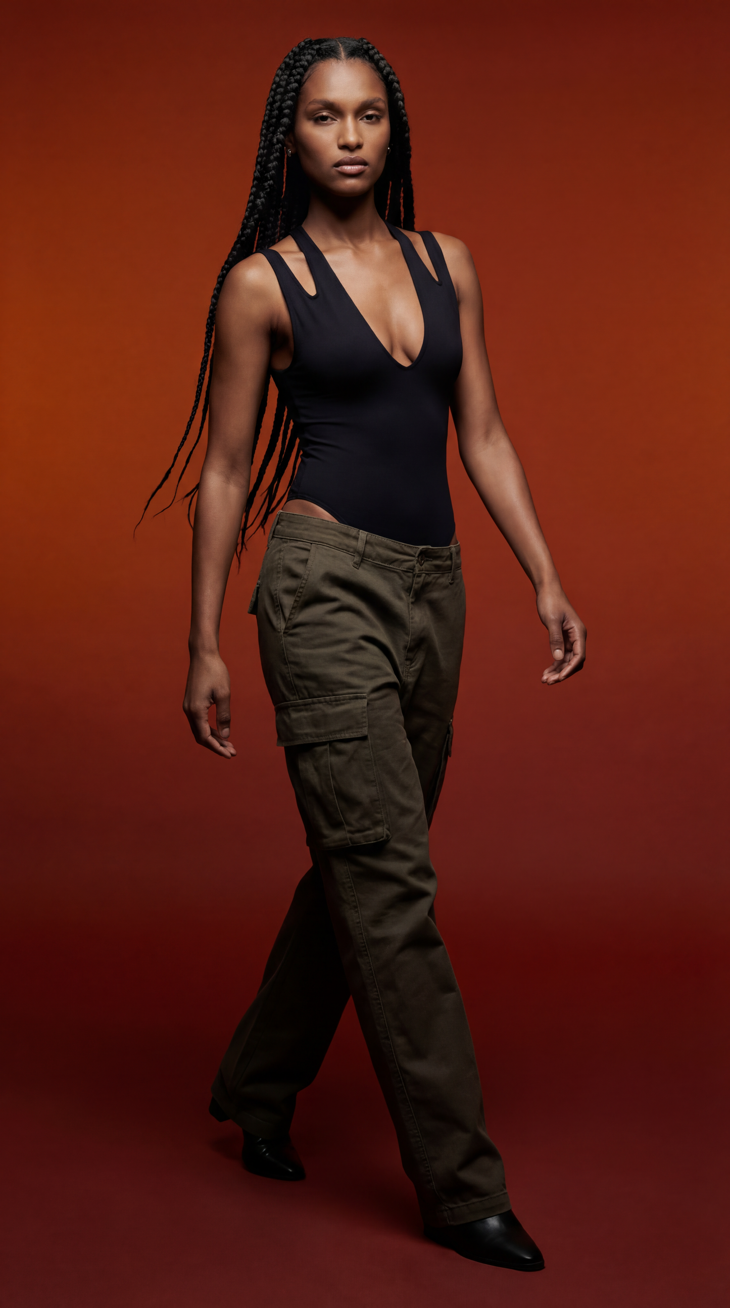 V Yaka Bağlamalı Body