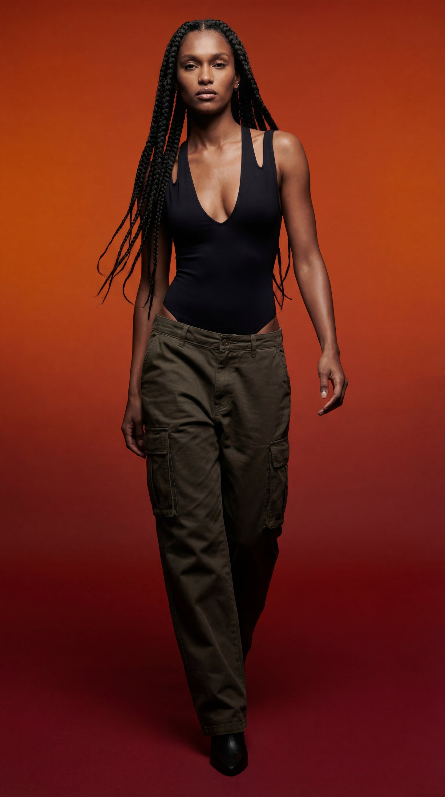 V Yaka Bağlamalı Body